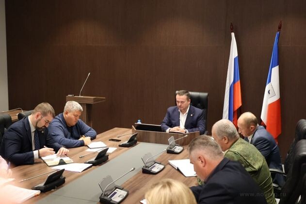    Губернатор Новгородчины Андрей Никитин на совещании t. me/novgorodinfo