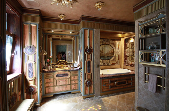 Фото vasilevadesign.ru. Интерьер ванной комнаты. 