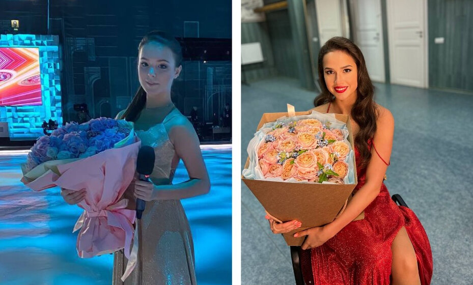    Щербакова и Загитова получили первые подарки после стартов съемок "ЛП". Фото: Личные страницы Анны Щербаковой и Алины Загитовой в соцсетях