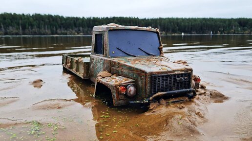 НАШЛИ ГАЗ САДКО ! ... Вытащили и запустили двигатель! ... RC OFFroad 6x6