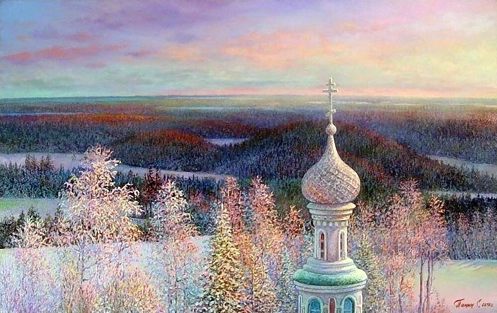 Окончание деревенской были «Серебряный купол в голубом небе» / Илл.: Художник Сергей Панин