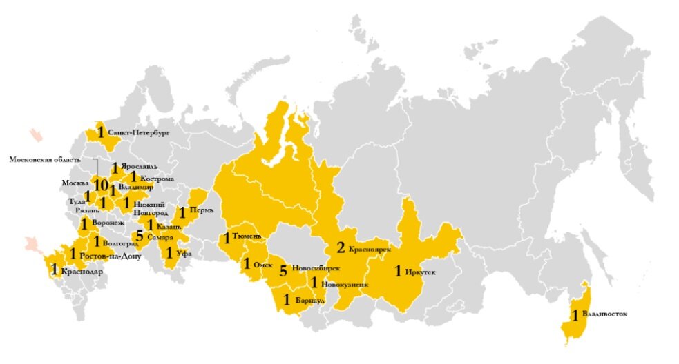 Тюмень самара карта