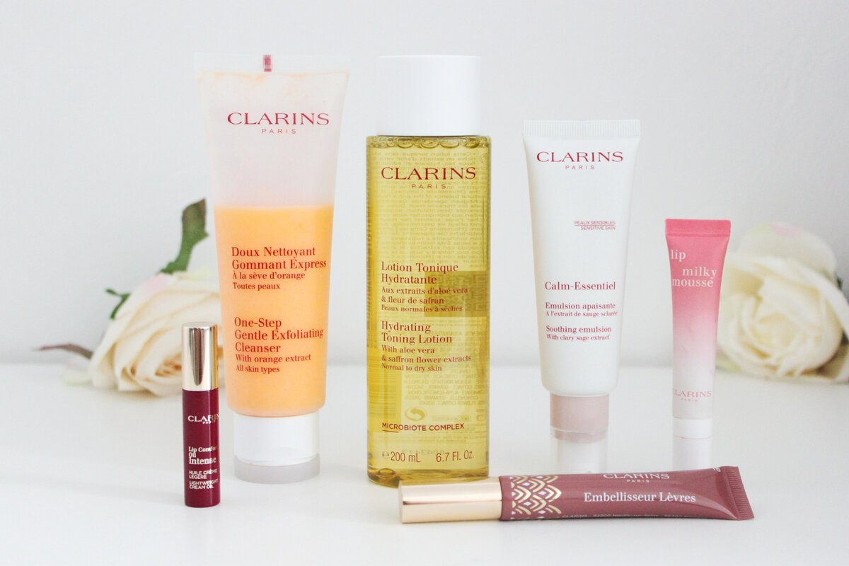 Средства от Clarins, которые у меня сейчас в активном использовании