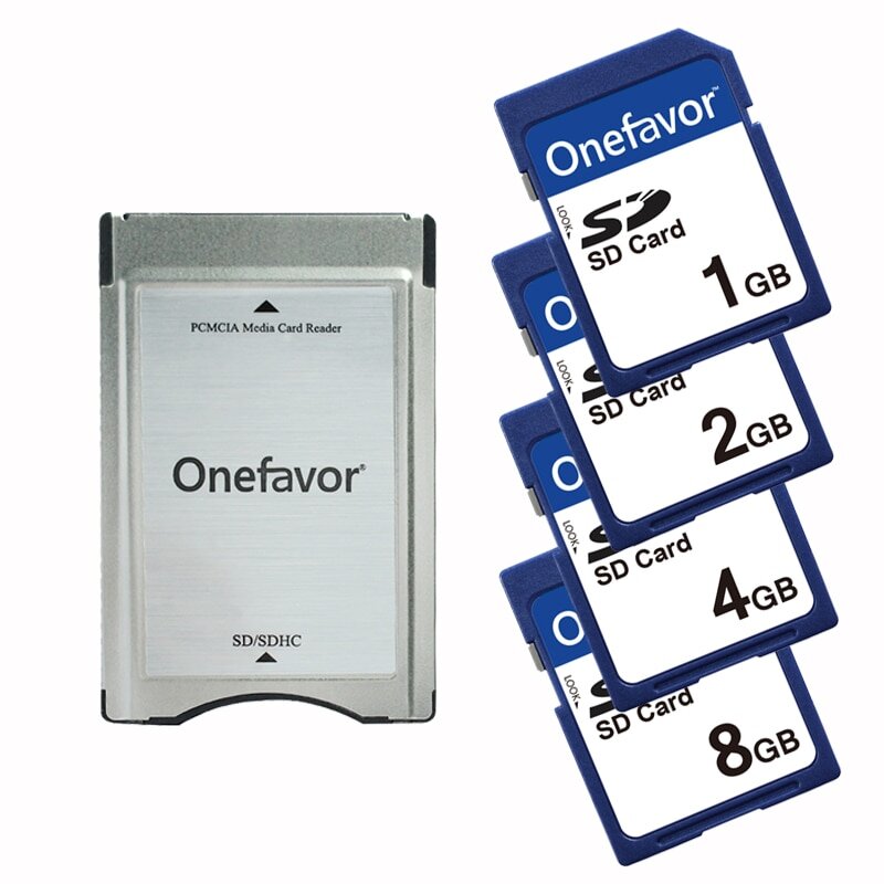 Sd карта адаптер onefavor pcmcia кардридер для mercedes benz mp3