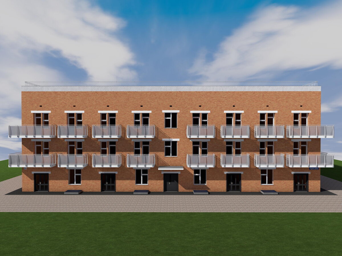 Проект трехэтажного дома