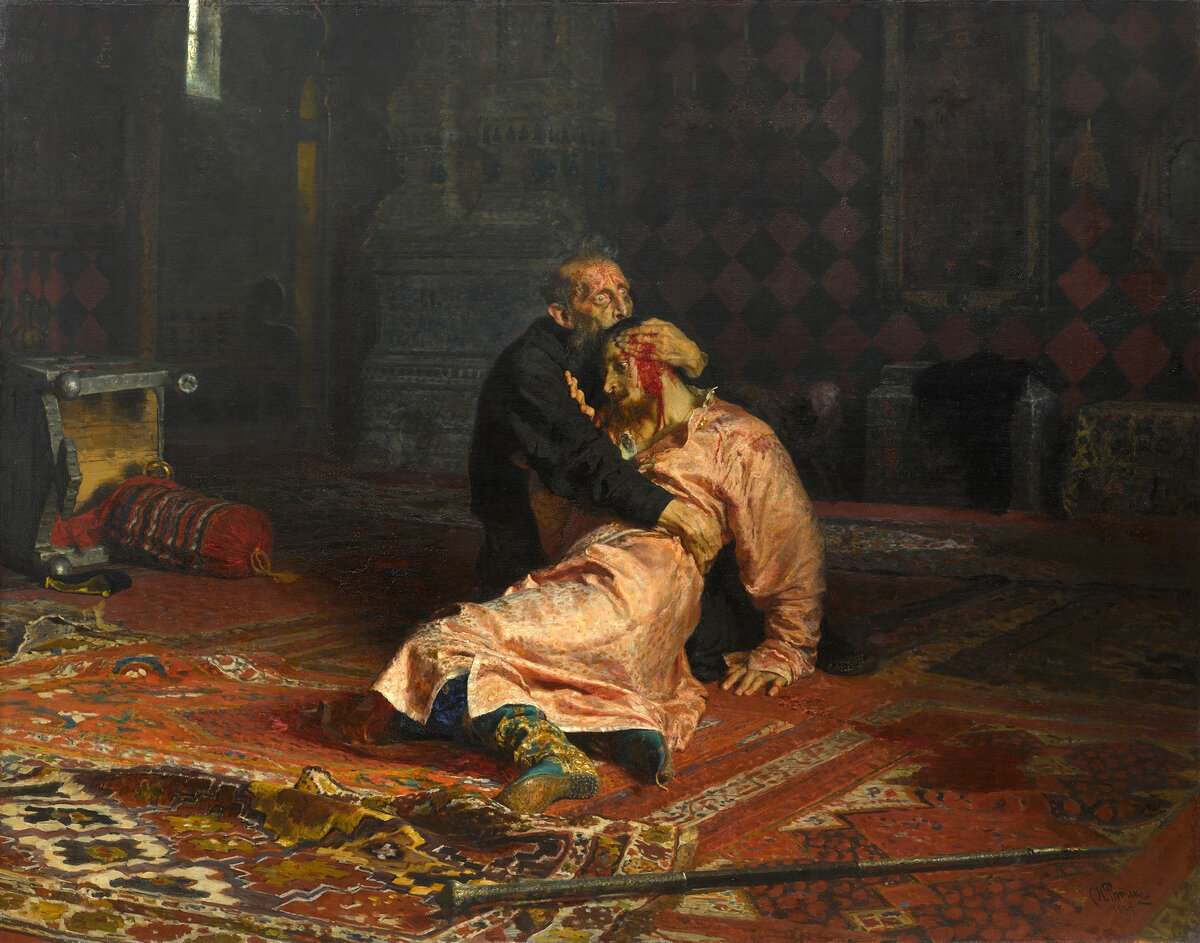 "Иван Грозный и сын его Иван" 16 ноября 1581 года, И. Репин, 1885 г