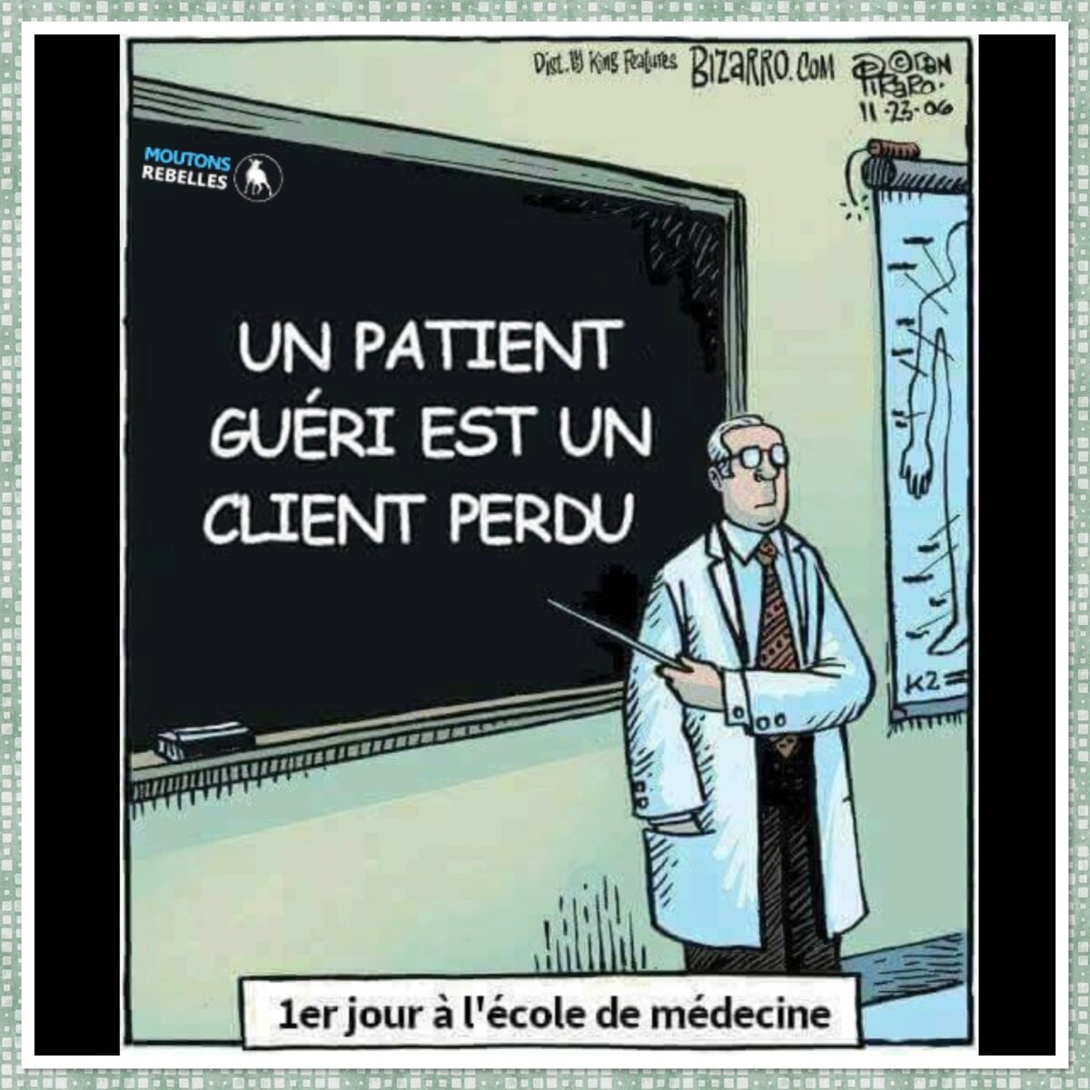 «Пациент вылеченный — пациент потерянный». Первый день в медицинской школе. Французский юмор.