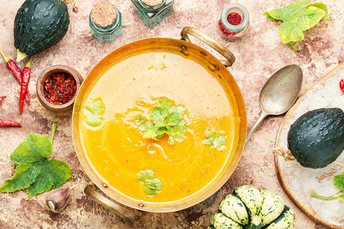 Суп из тыквы.