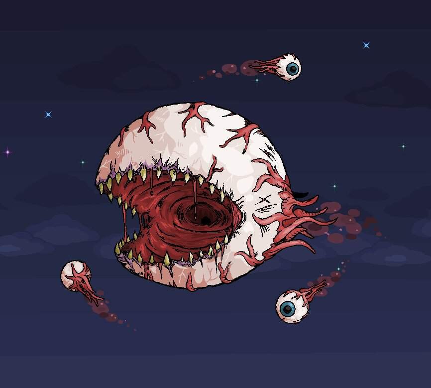 судя по всему именно Глаза Ктулху породили все летающие глаза (которые нападают на игрока каждую ночь)