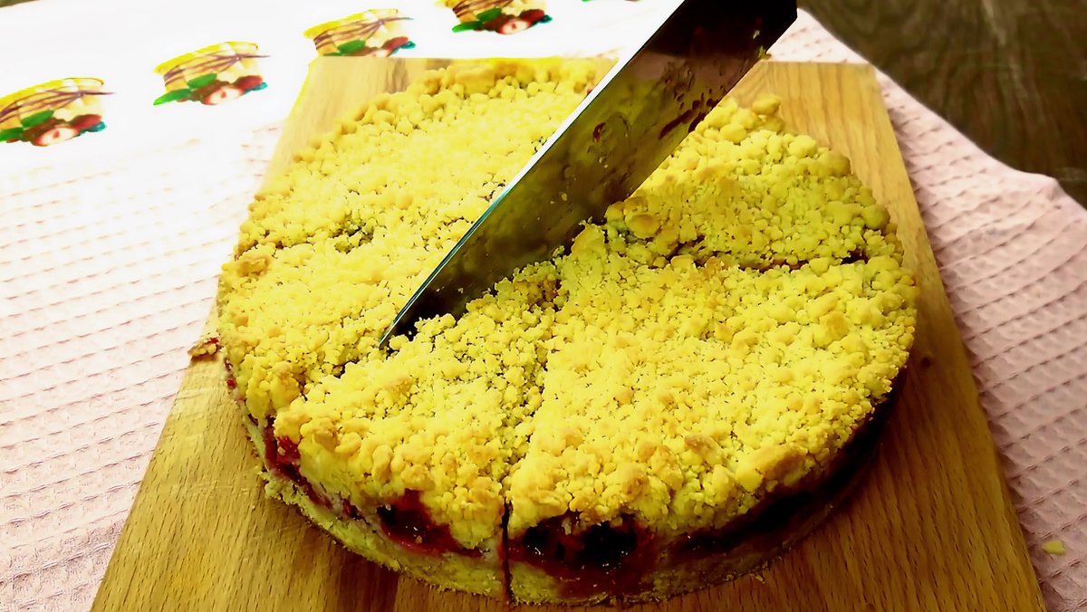 пирог с вишней