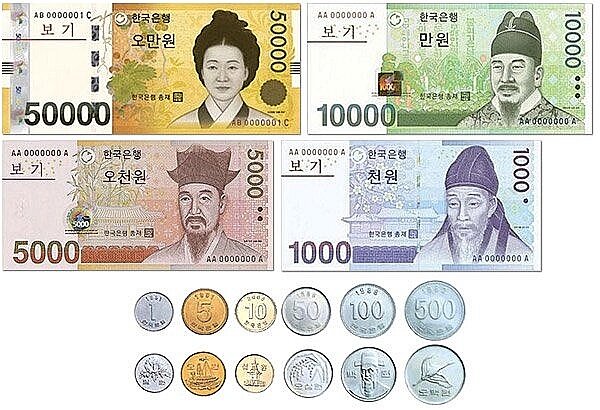 Перевод рублей в корейские воны