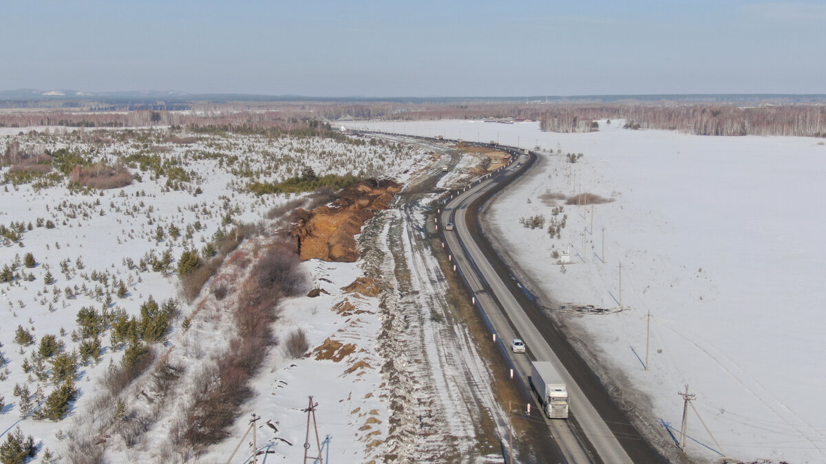 © Росавтодор / rosavtodor.gov.ru / CC BY 4.0 (Реконструкция М-5 "Урал", Свердловская область; 2022 год)
