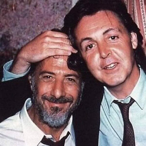 Paul McCartney and  Dustin Hoffman
