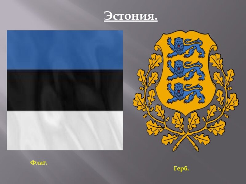 Герб эстонии фото