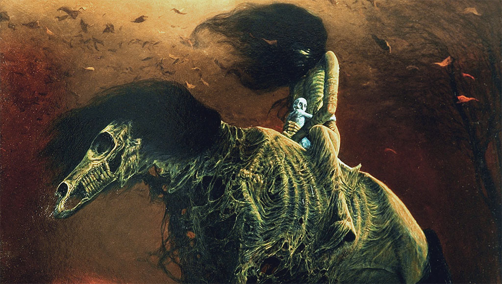 Здислав Бексински. Названия , к сожалению, не нашел, но и так понятно. Авторские права принадлежат тем, кому принадлежат, я на них никоим образом не посягаю.