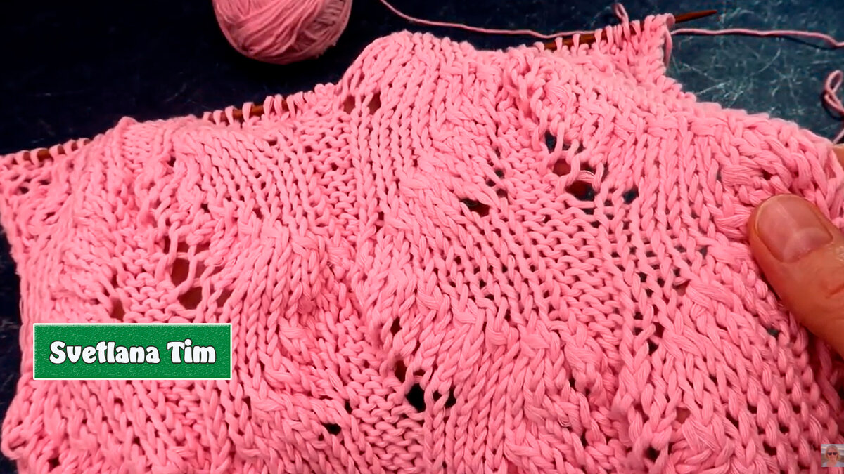  Красивый УЗОР спицами "Rosario"