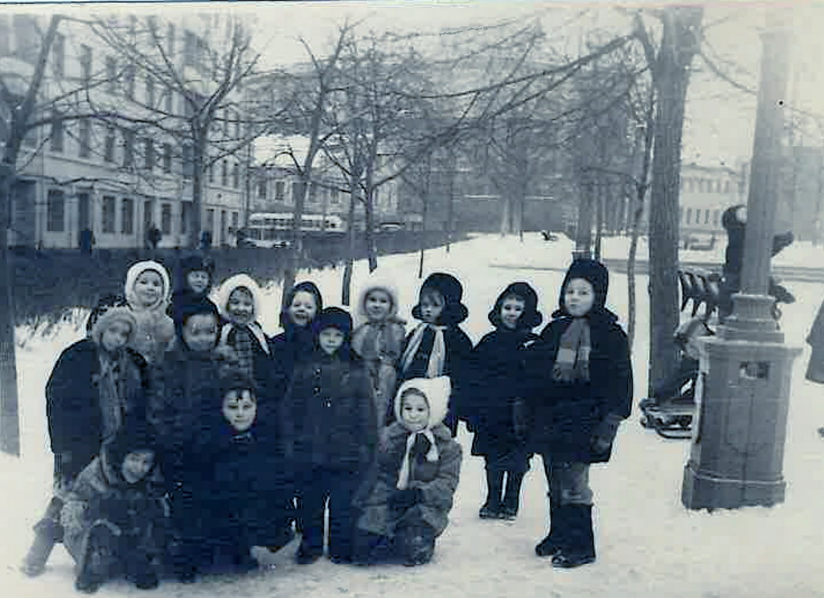 Детский сад на Тверском бульваре, 1961 год. Из архива автора.