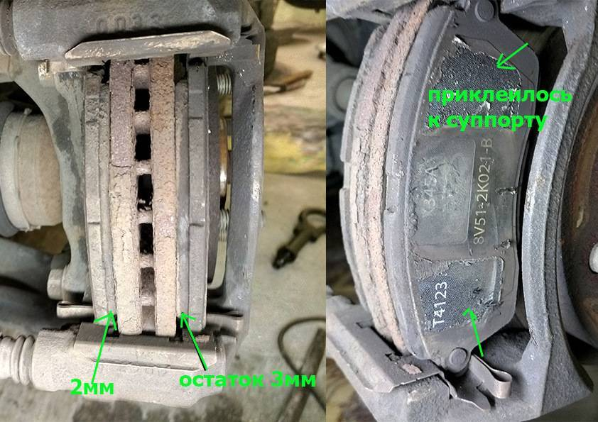 На сколько хватает тормозных колодок. Как определить изношенность тормозных колодок Subaru Outback.