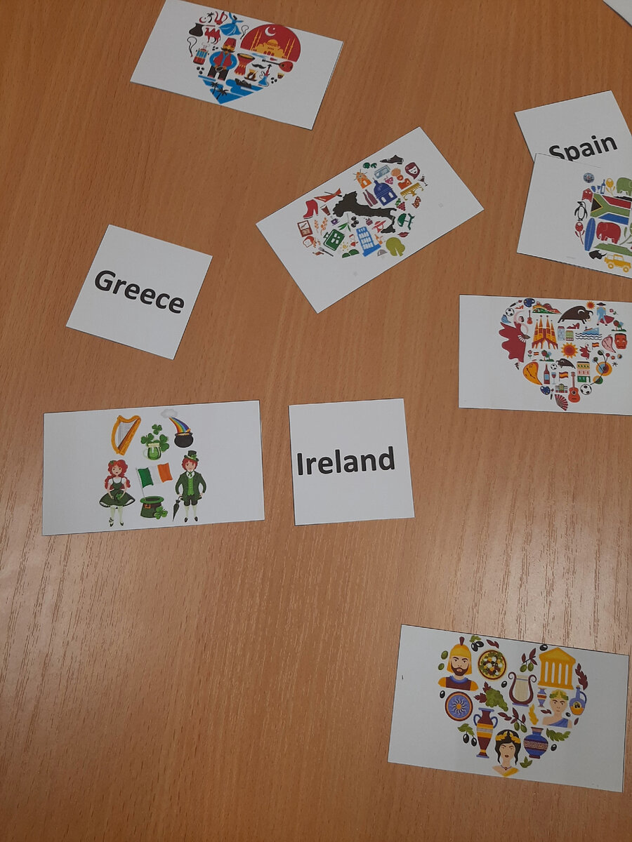 Задача: соединить страны и их  символы