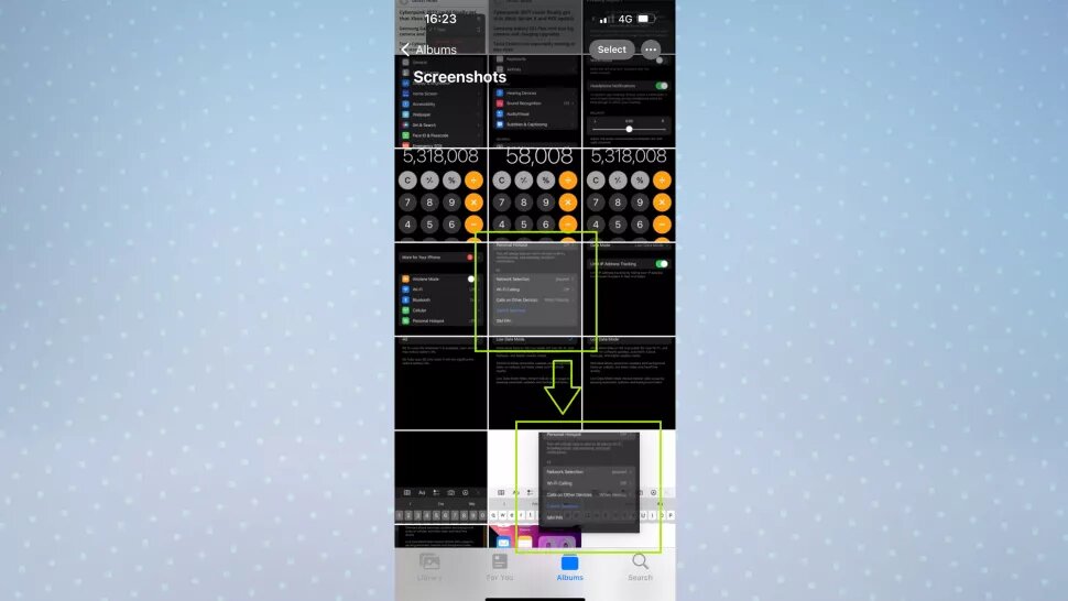 Перетащите выбранный файл к краю экрана