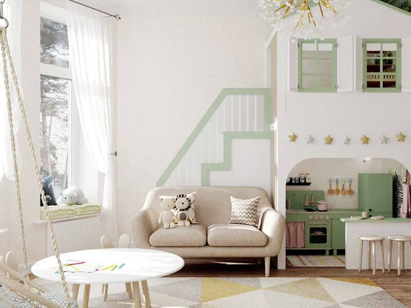 Игровой детский домик с кухней фото 1