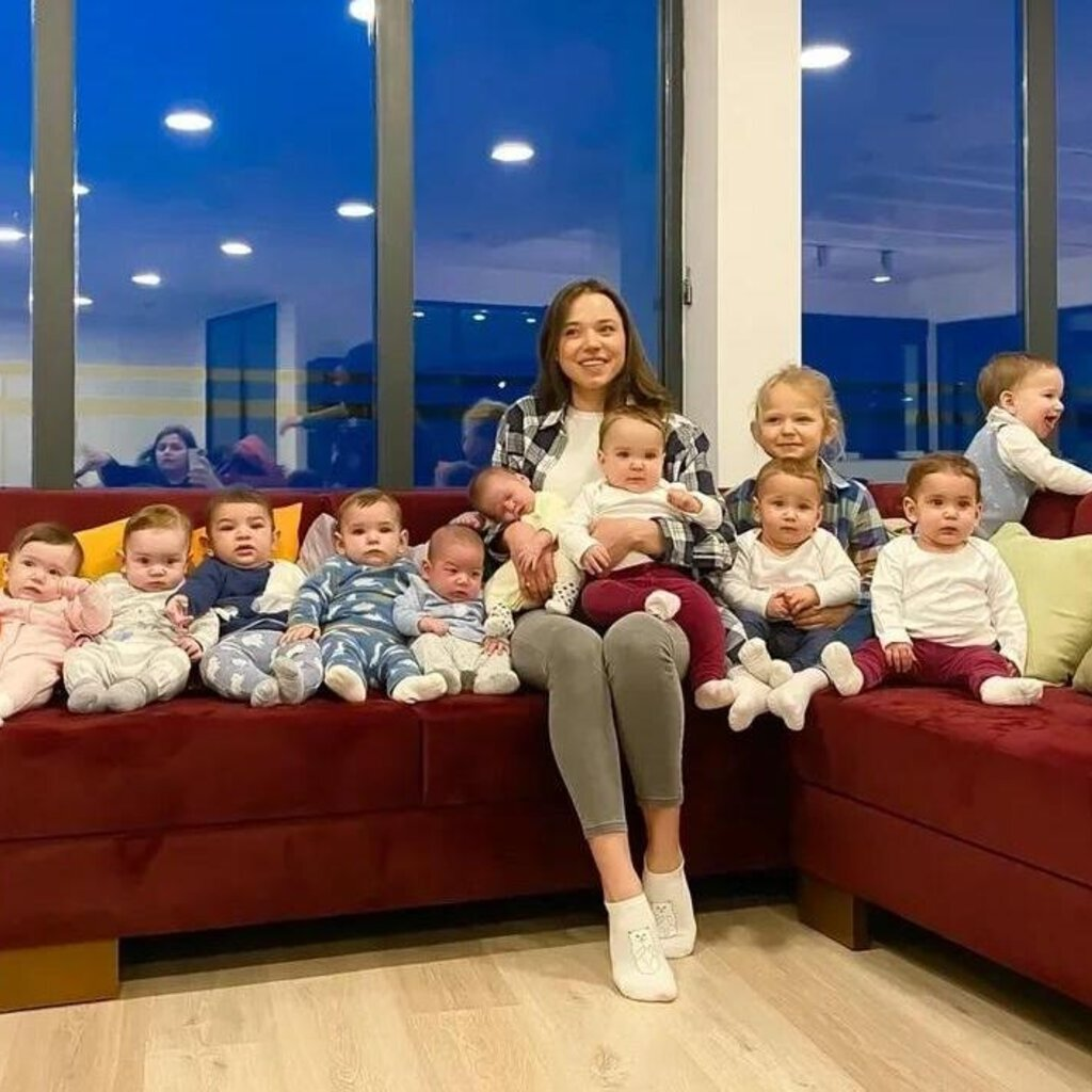 Кристина с детьми