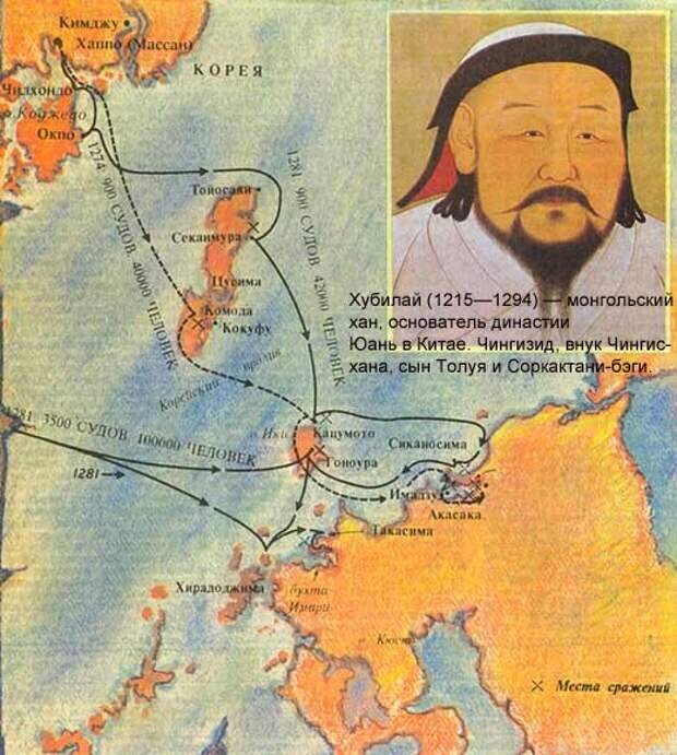 Вторжение и гибель монгольского флота