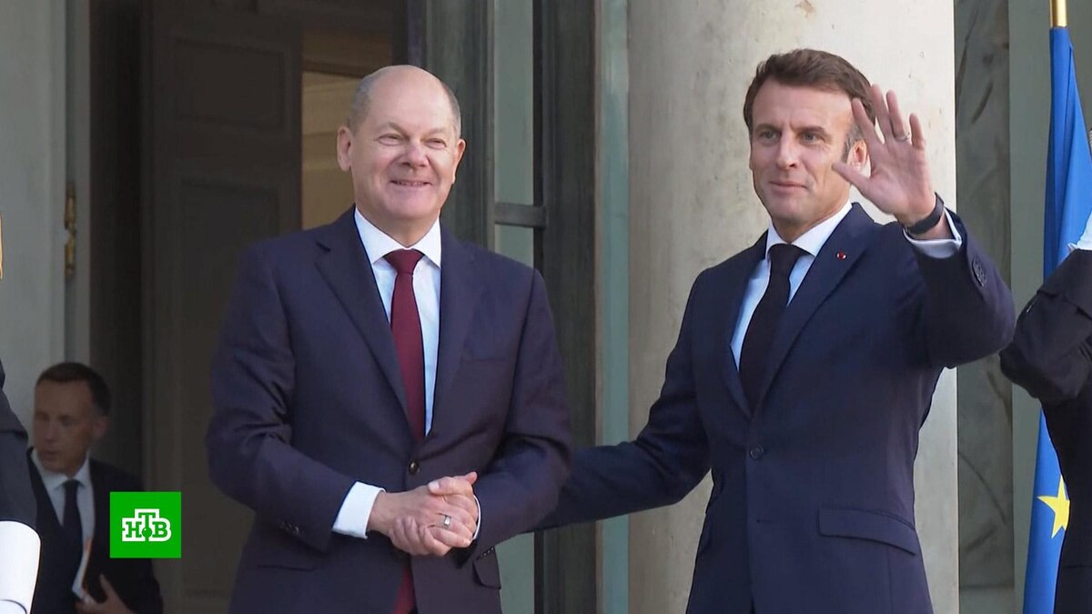    Шольц приехал к Макрону на фоне масштабного кризиса в отношениях ФРГ и Франции
