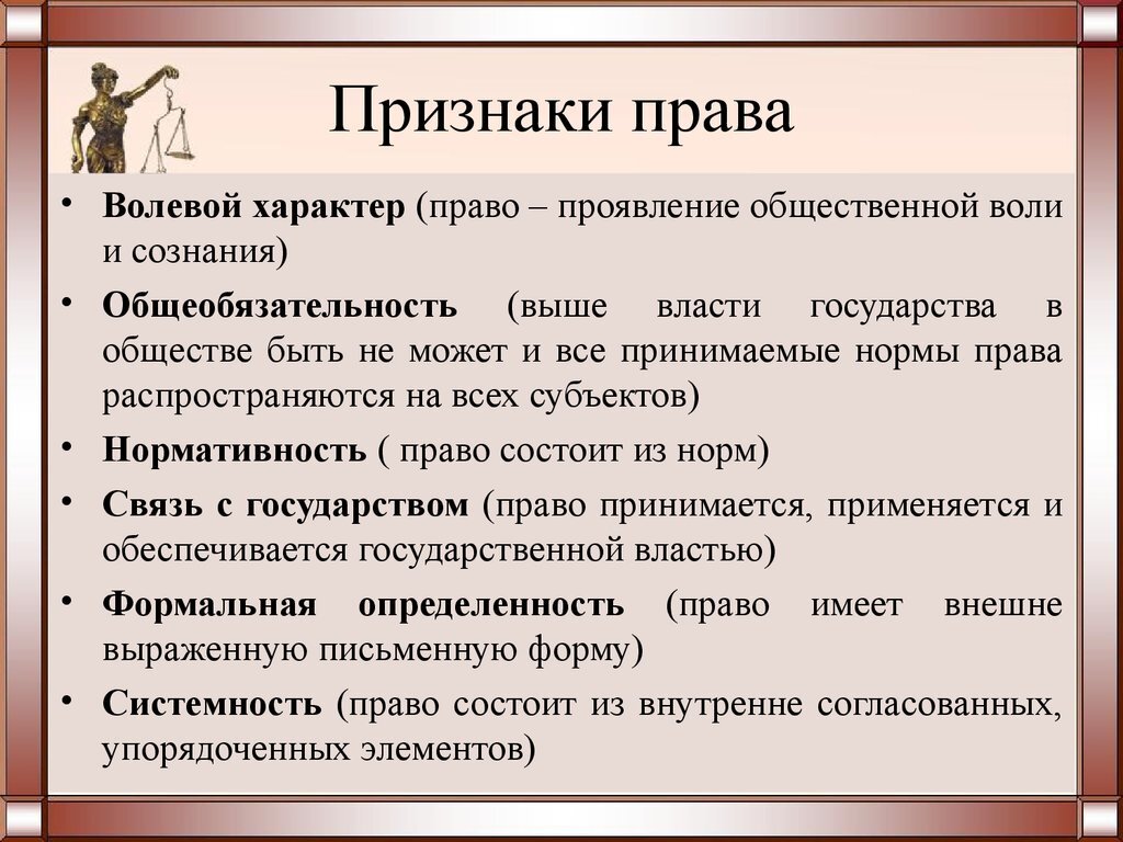 Особенности правовых норм примеры. Перечислите основные признаки нормы права. Признаки правового права. Признаки права Обществознание. К признакам права относят:.