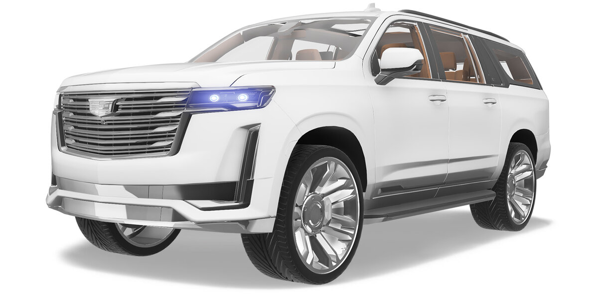 Cadillac Escalade / Premium luxury — цвет белый с доставкой и растаможкой