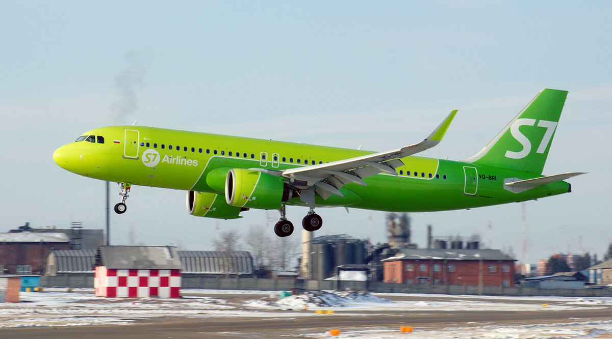 Самолет Airbus A320neo  авиакомпании S7 Airlines  в аэропорту Иркутск. Источник: https://photo.airlines-inform.ru/aviafoto/159601.html Автор фото: Филипп Грошев