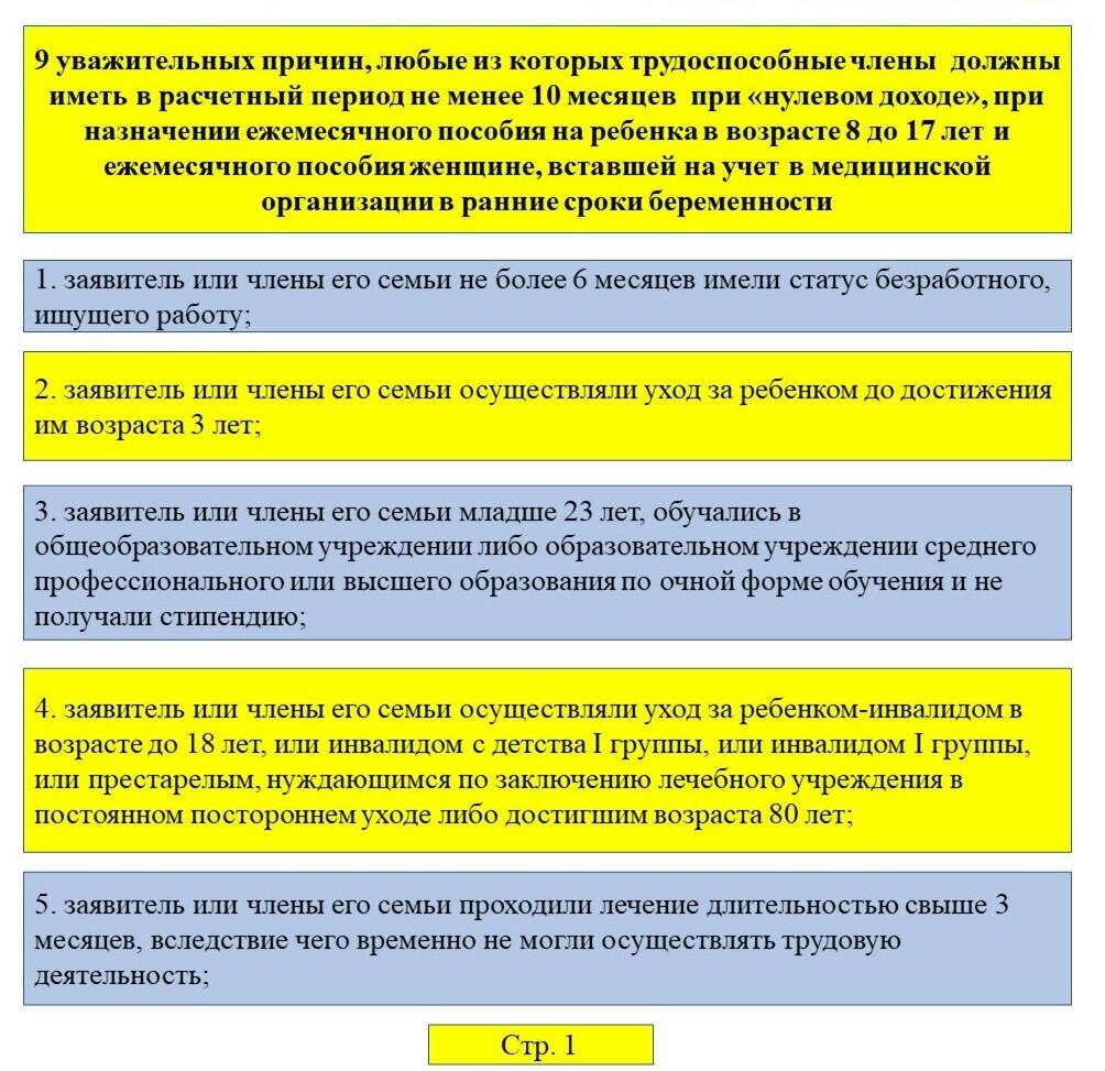 Иная причина отсутствия дохода для социального контракта образец