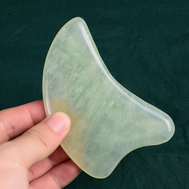 Скребок гуаша нефрит