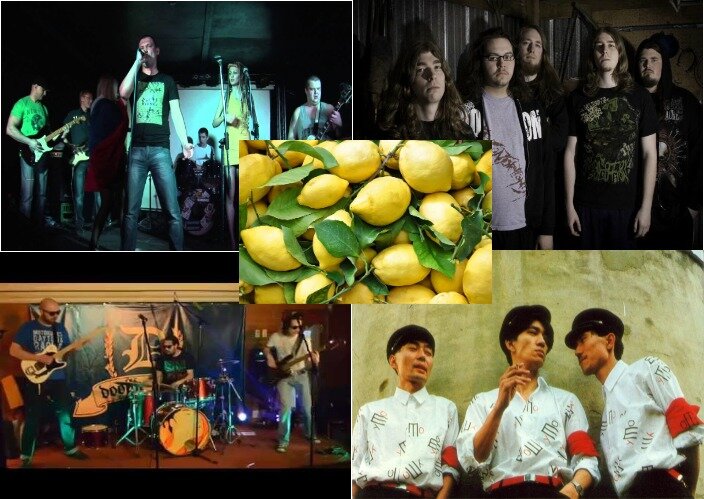 Группы Желтый Дом, Yellow Sign, Желтые Фантомасы, Yellow Magic Orchestra. Фото взяты на Яндекс.Фото