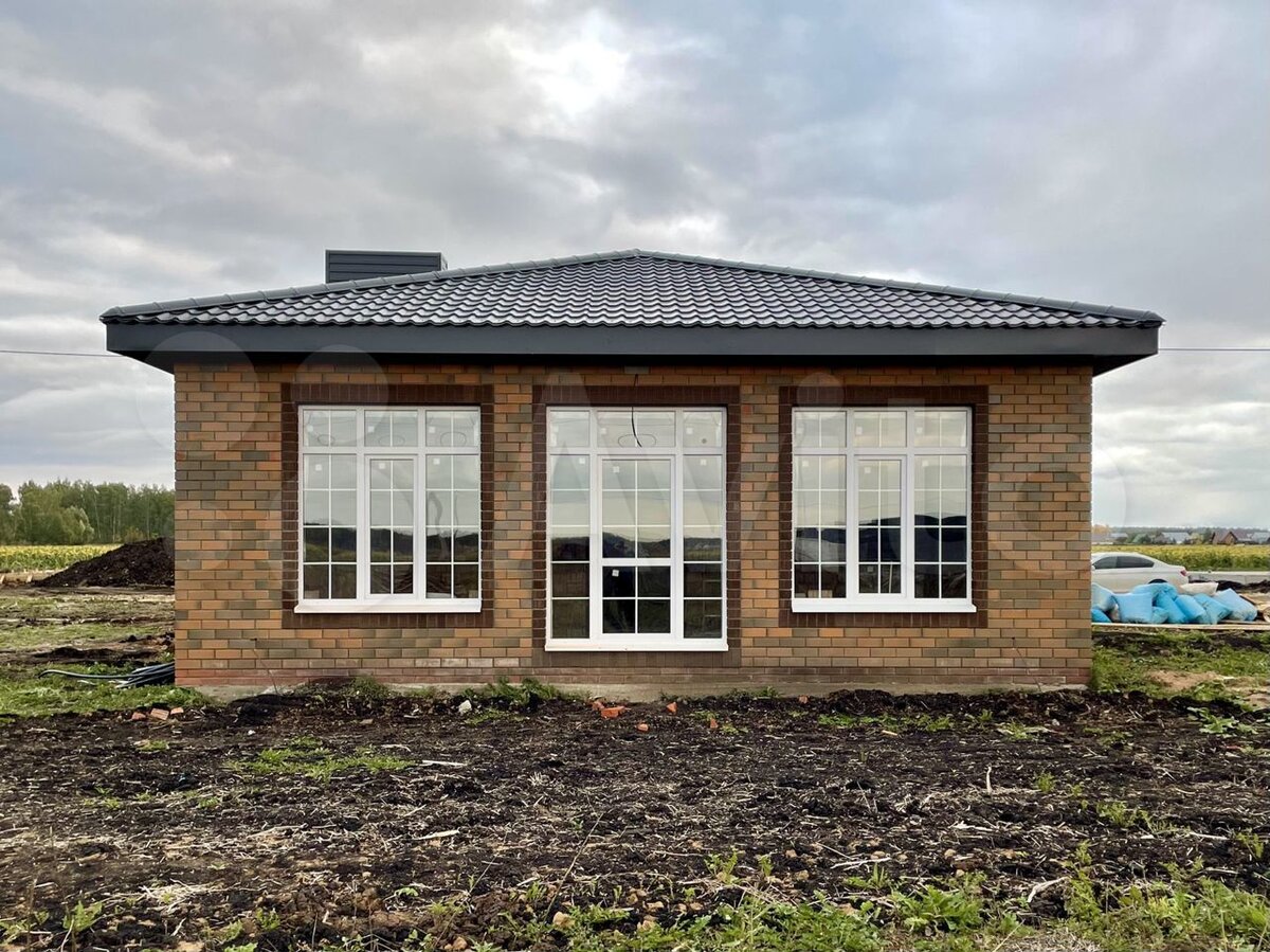 Проект одноэтажного кирпичного дома площадью 88кв.м. - больше света в ...