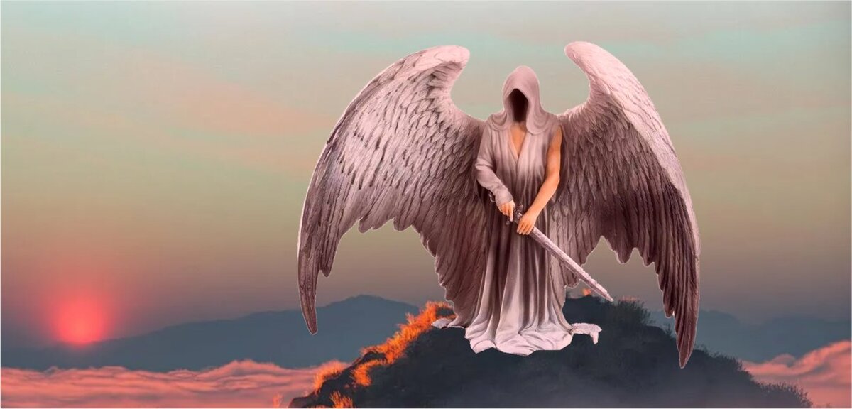 А я вижу духа-Защитника. Хотя крыльев тут не должно быть. Иллюстрация автора