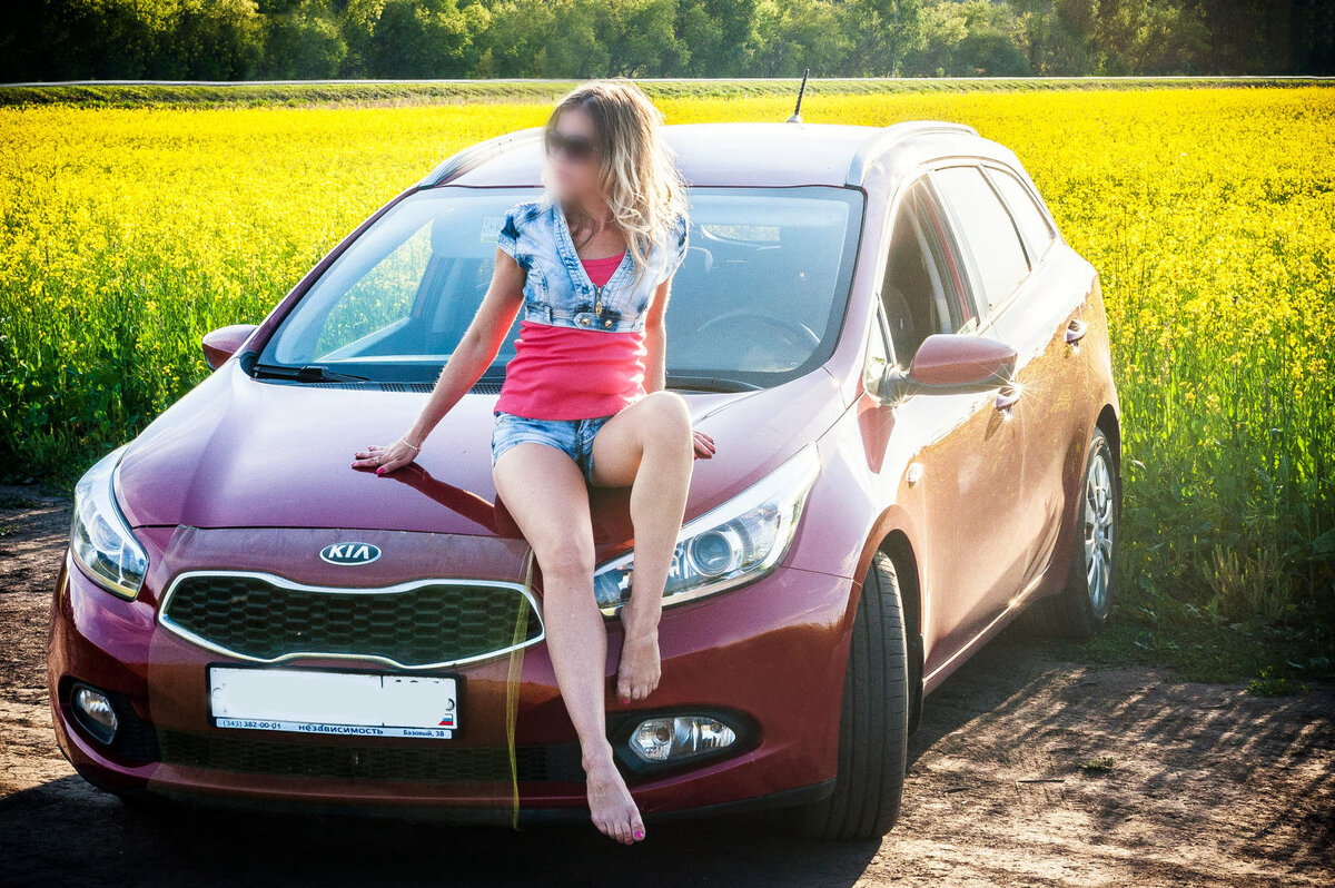 Моя блондинка и моя KIA