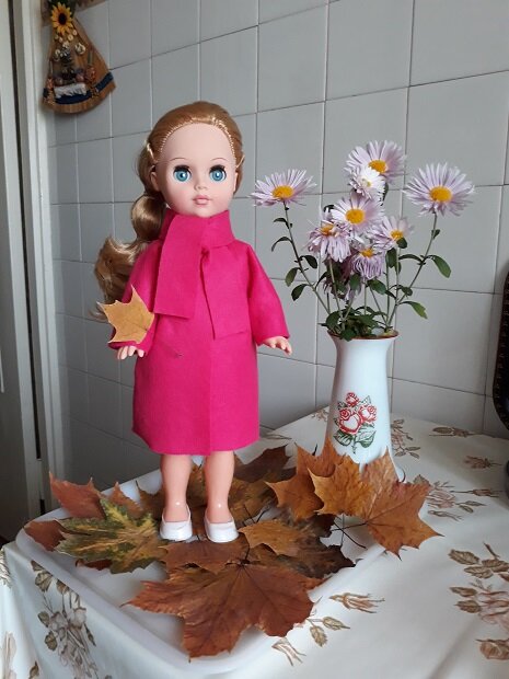 Пальто цвета фуксии. Ноябрь, 2021.