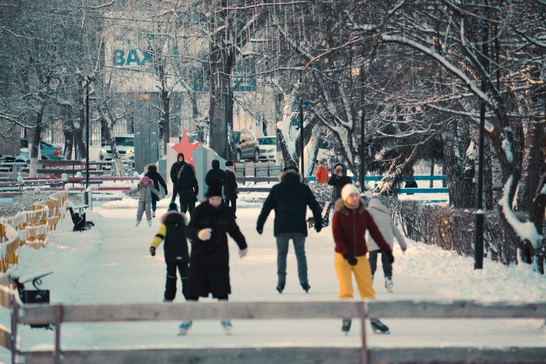 каток в парке Победы