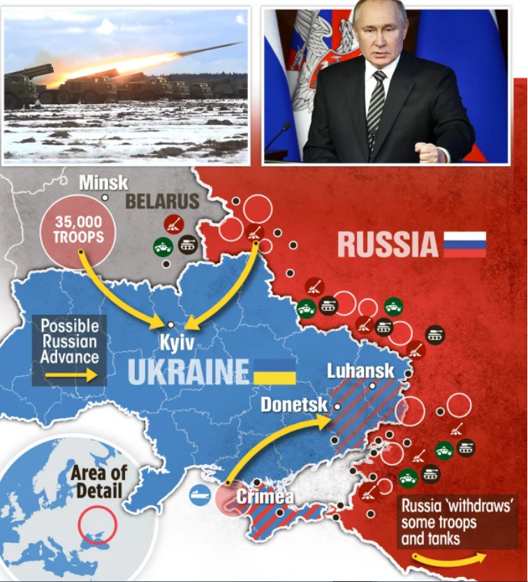 Объявят ли войну украине в ближайшее время. Карта нападения России на Украину. Карта нападения России на Украину 2022. План атаки на Украину. Схема нападения России на Украину.