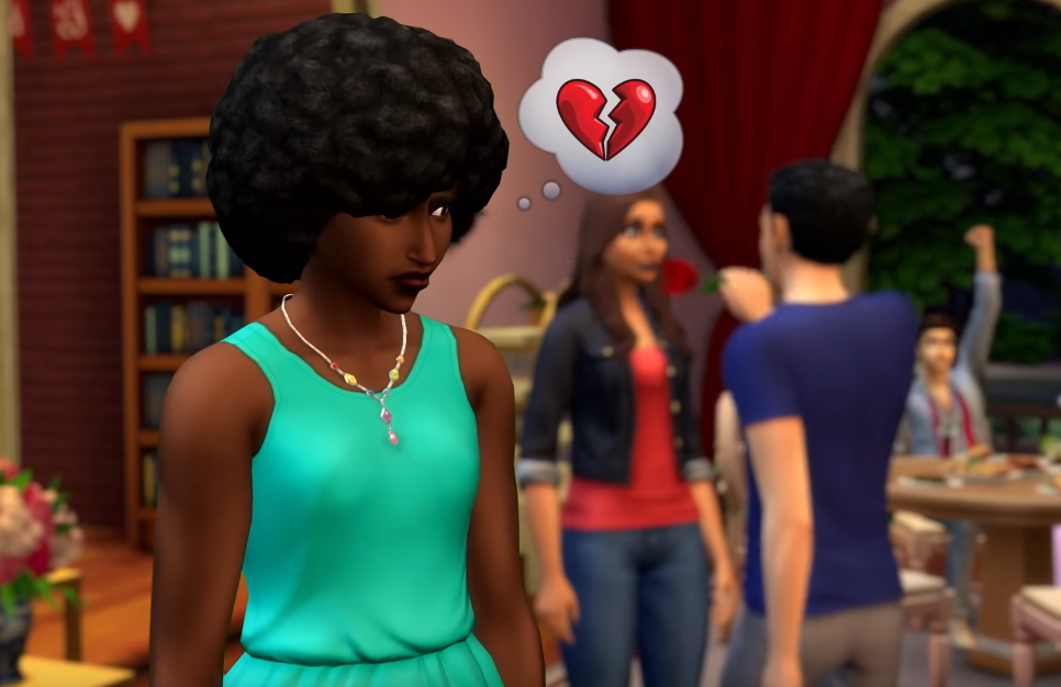 Разбитое сердце в The Sims 4