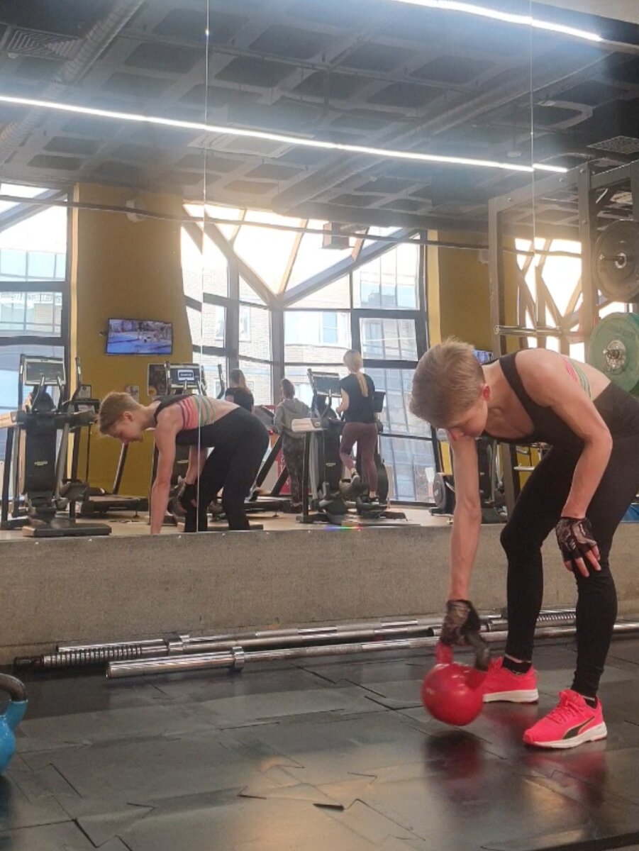 Фото с тренировки автора 