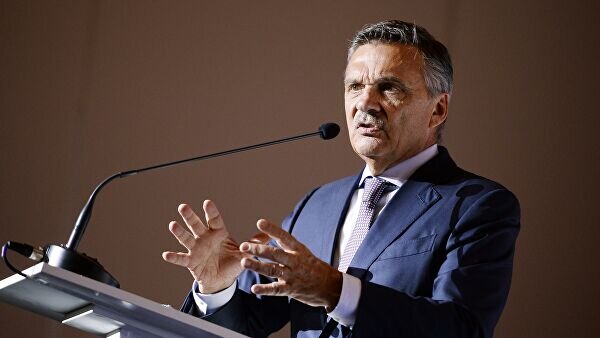    Президент Международной Федерации хоккея (ИИХФ) Рене Фазель© РИА Новости / Алексей Филиппов