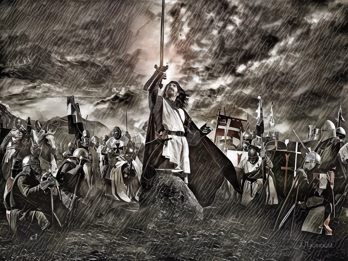 Сейчас они крикнут "Deus vult!" и получат +40 к морали.