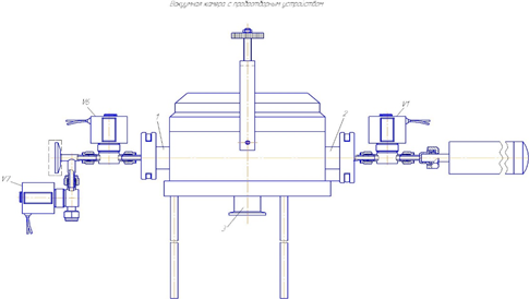 Рис.1 Устройство накопительного пробоотбора.