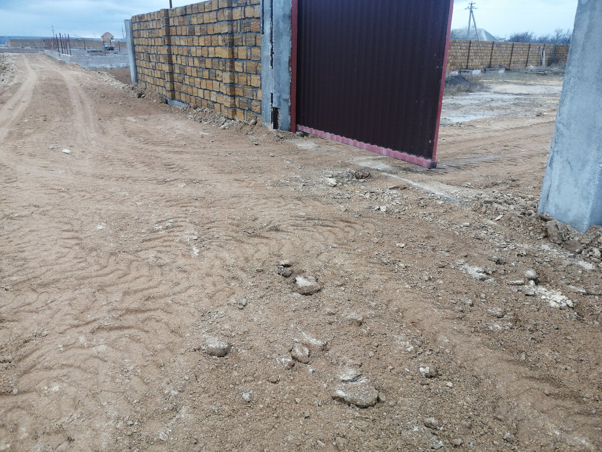 Моя новая дорожка на благо всех новых соседей. Заезд получился очень хорошим и удобным