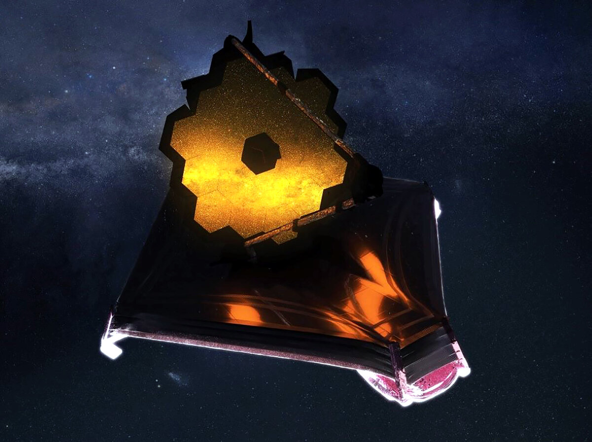 3D-иллюстрация космического телескопа «Джеймса Уэбба». Фото: NASA