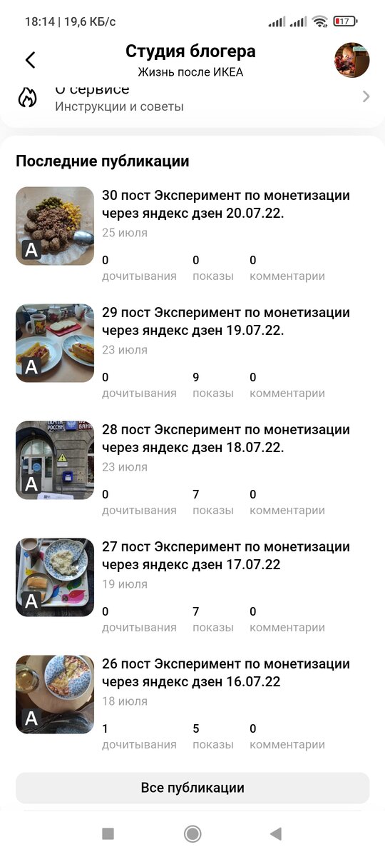 Результаты по прошлым постам 📃 