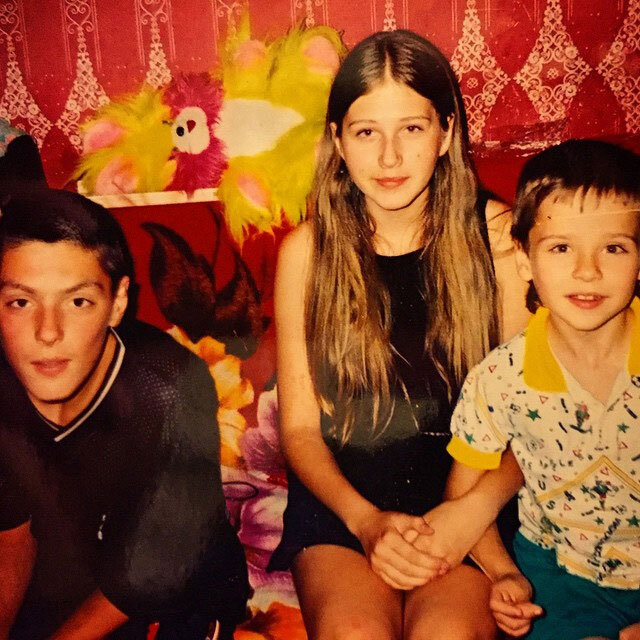 Карина Андоленко в детстве.