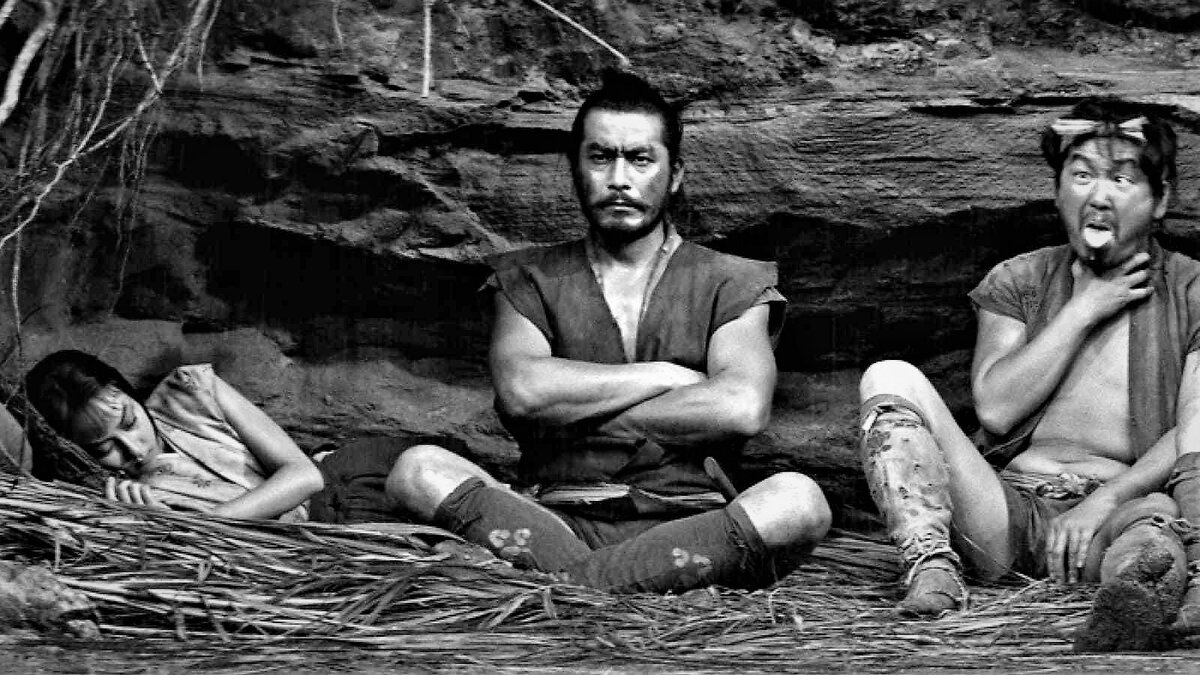 Кадры из фильма Акиры Куросавы «Три негодяя в скрытой крепости» (1958)